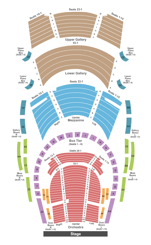 Bass Hall A Beautiful Noise Seating Chart